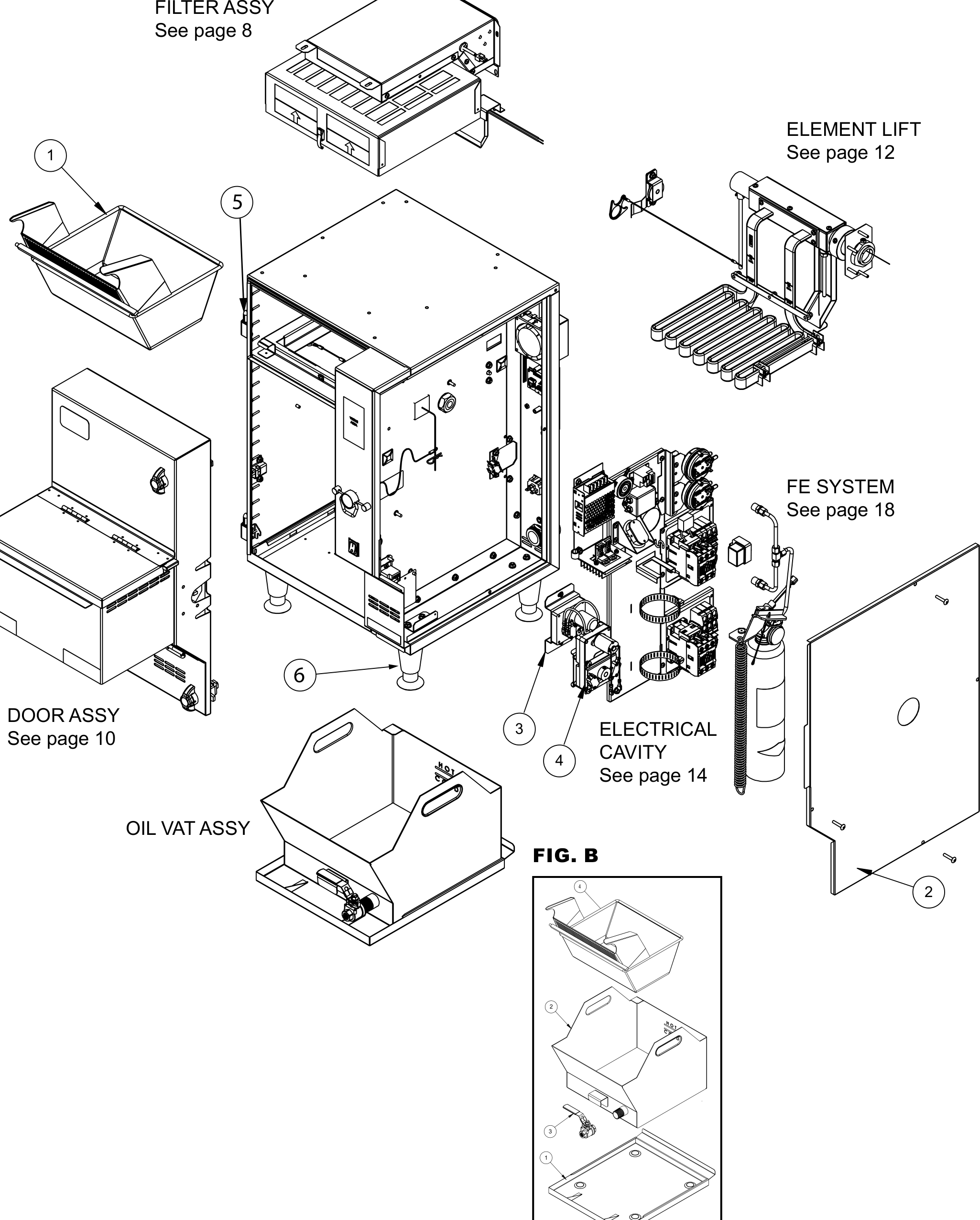 Perfect Fry PFA official exploded parts diagram